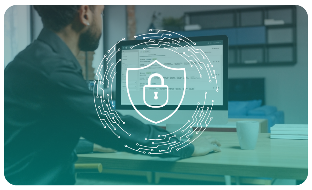 GrantsNow - Ethics and Due Diligence Feature Images - Data Security - Person using the computer